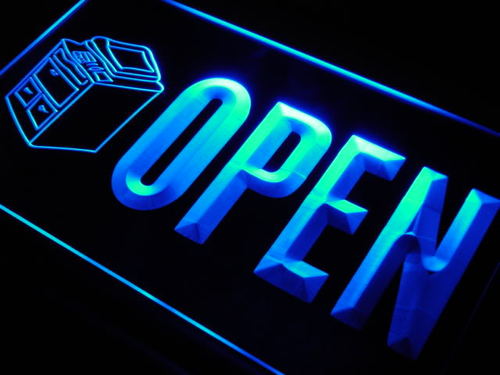 OPEN Copying Copy Machine Shop Neon Light Sign